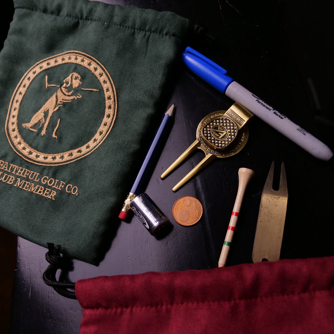 The Trusty Suede Valuables Drawstring Pouch