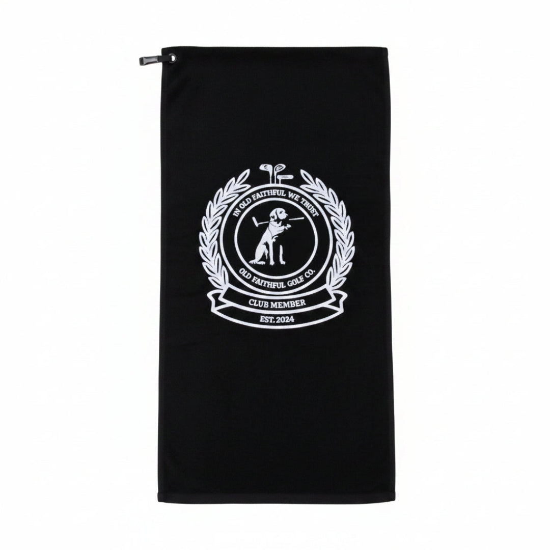 Old Faithful Club Member Velour Golf Towel