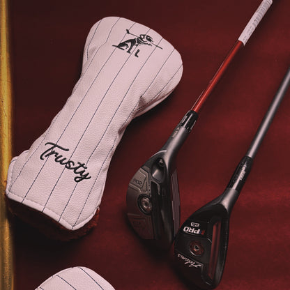 The TRUSTY Pinstripe Leather Hybrid Headcover