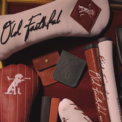 The TRUSTY Ball Marker Golf Pouch - Crazy Horse Leather