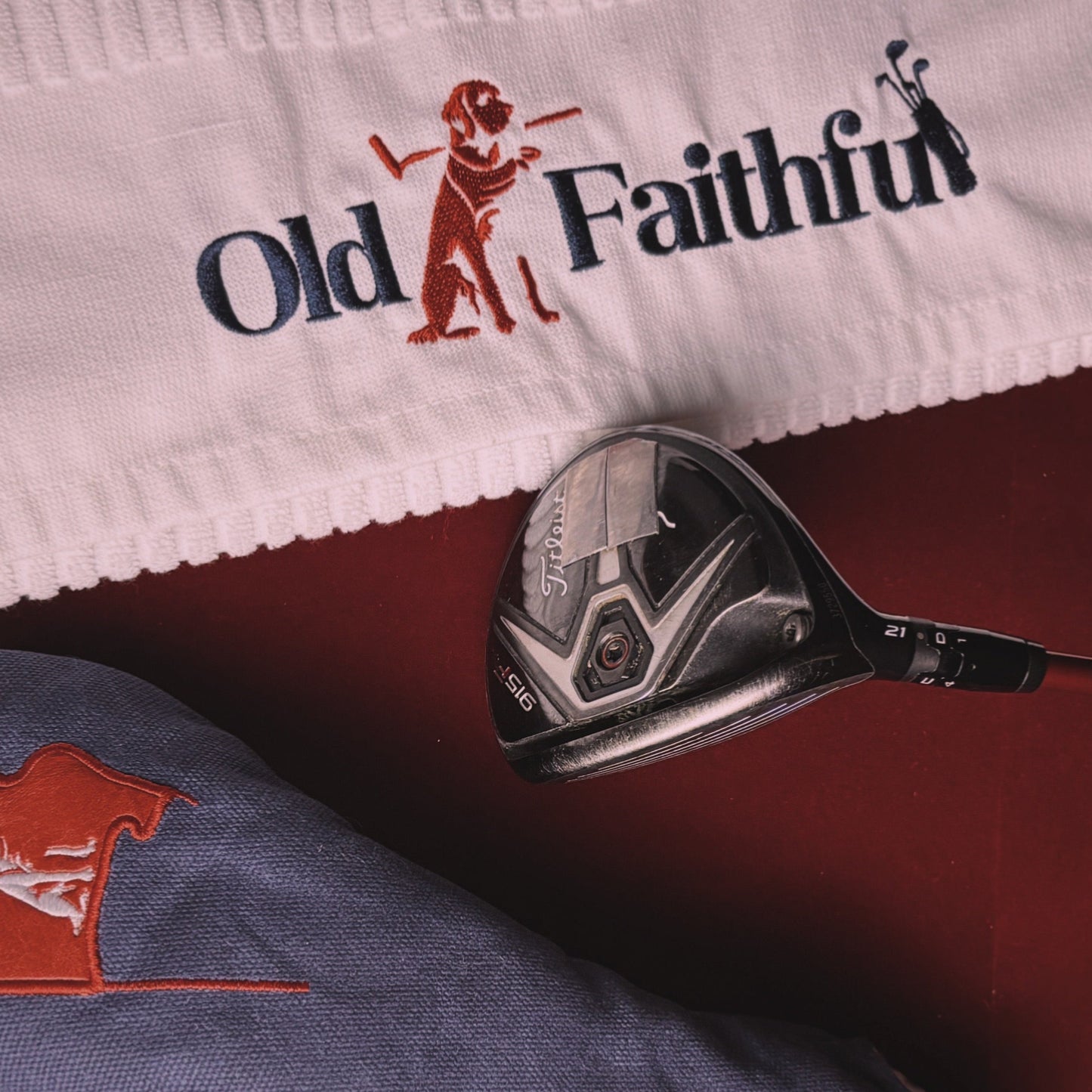 Old Faithful TRUSTY Caddy Golf Towel