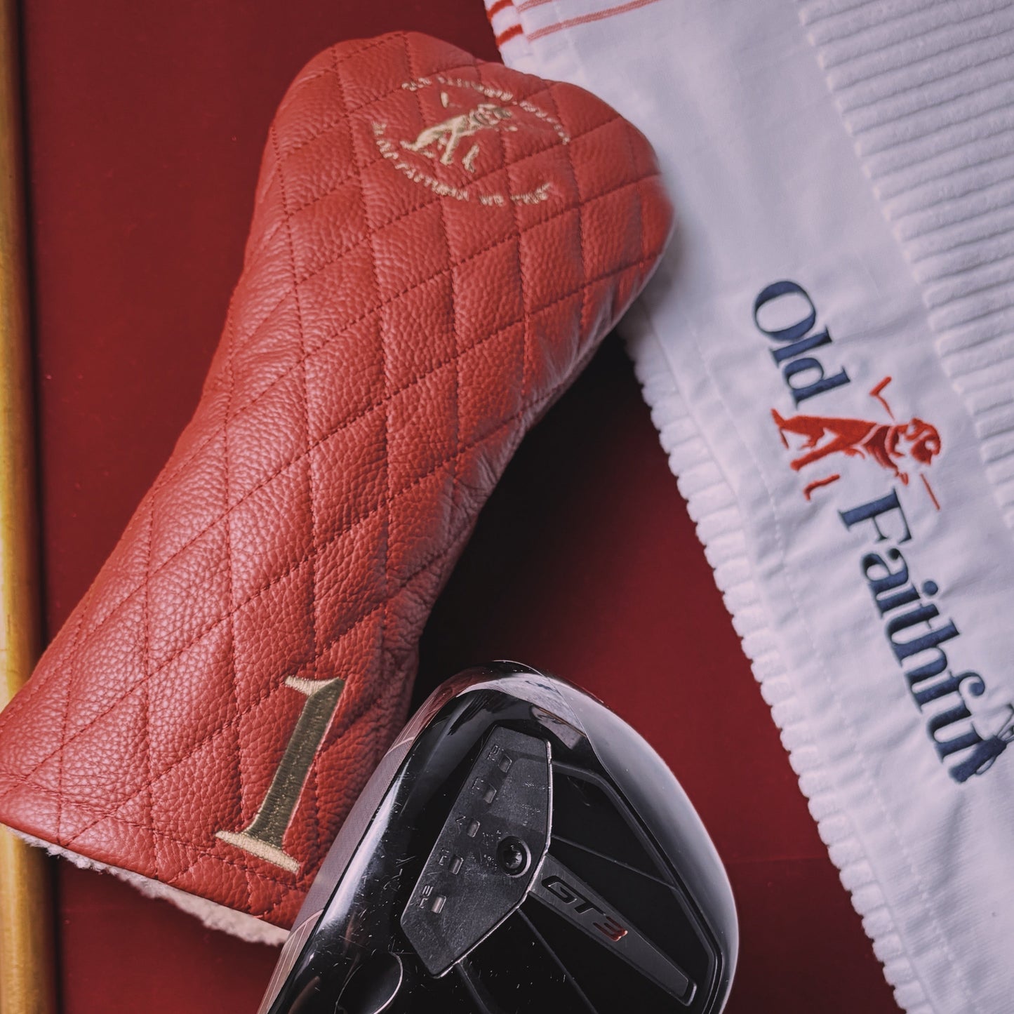 The Diamond TRUSTY Driver Golf Headcover in Genuine Leather
