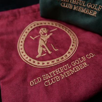 The Trusty Suede Valuables Drawstring Pouch