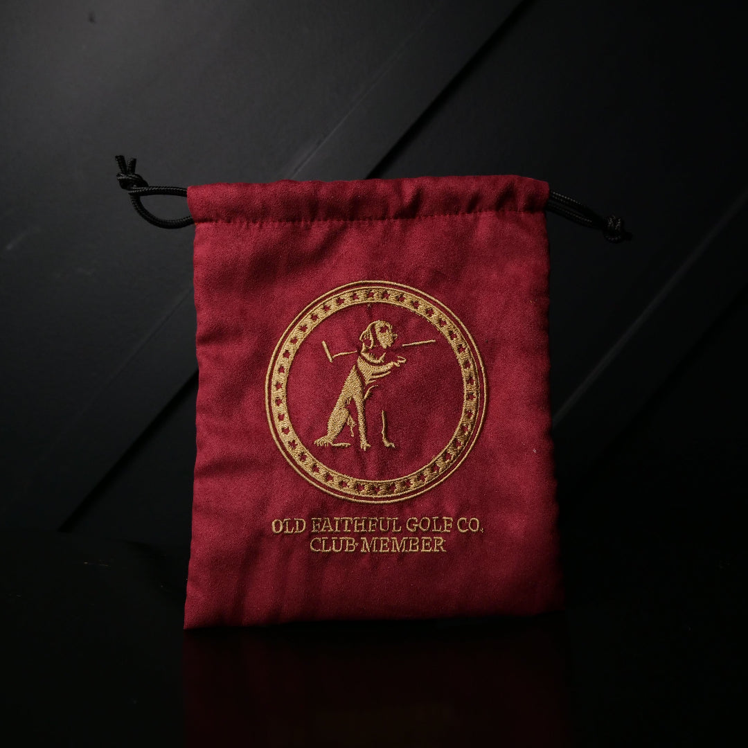The Trusty Suede Valuables Drawstring Pouch