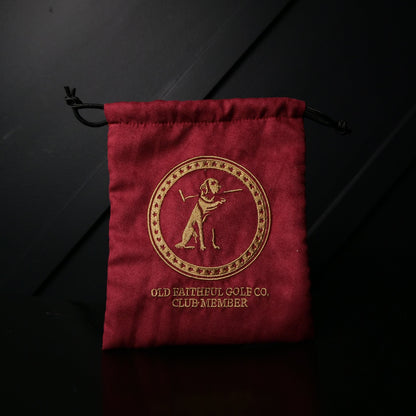 The Trusty Suede Valuables Drawstring Pouch