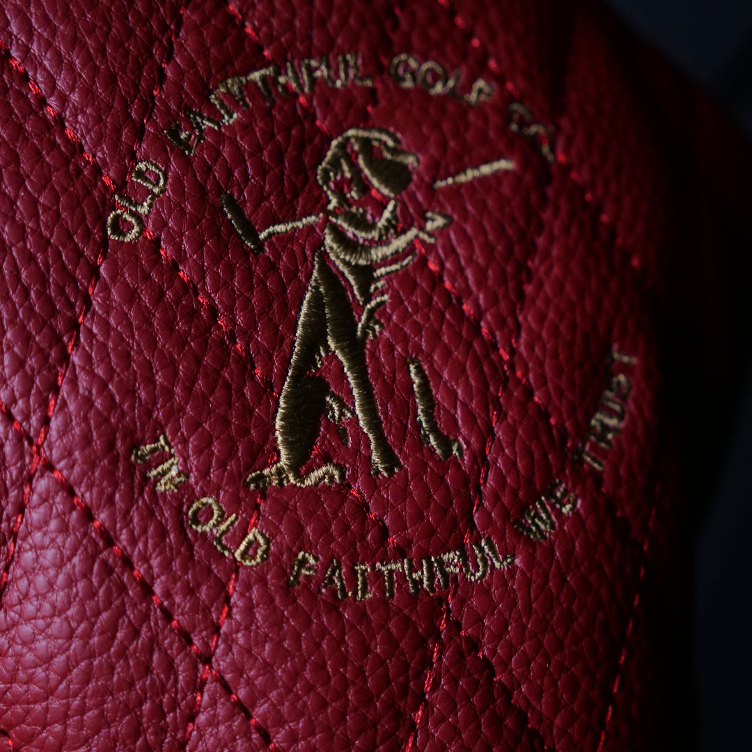 The Diamond TRUSTY Driver Golf Headcover in Genuine Leather
