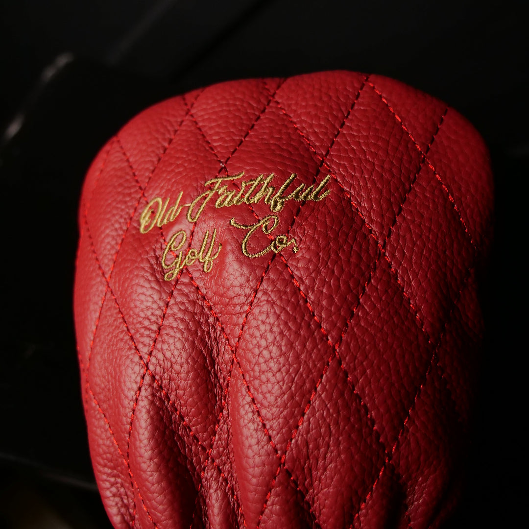 The Diamond TRUSTY Driver Golf Headcover in Genuine Leather