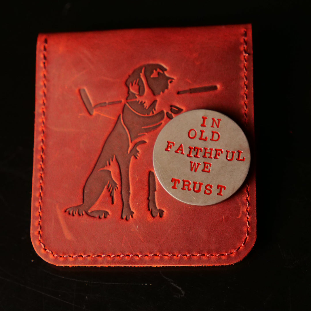 'In Old Faithful We Trust' HANDMADE Ball Marker by kr.afted - LIMITED RUN