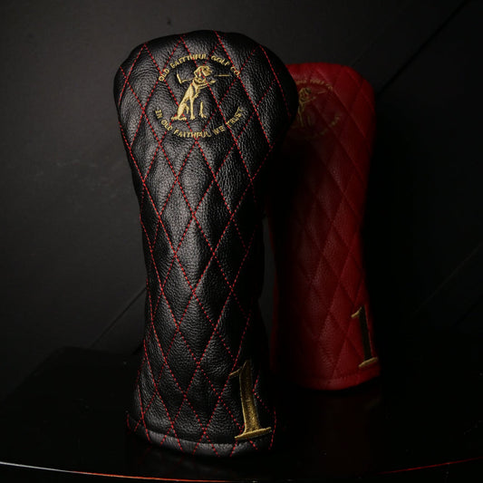 The Diamond TRUSTY Driver Golf Headcover in Genuine Leather