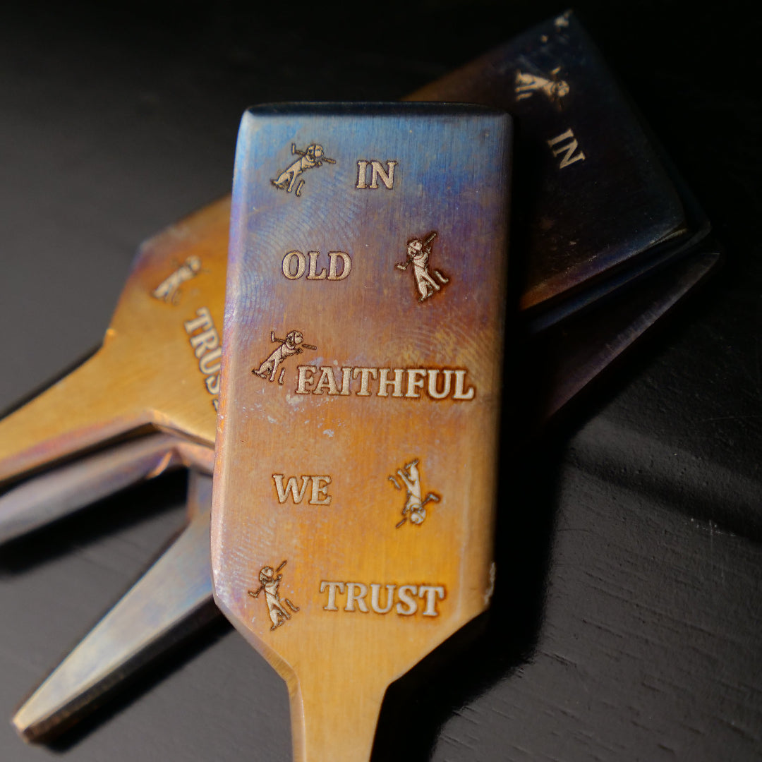 Old Faithful TRUSTY Handmade Divot Tool - Raw & Torch