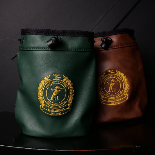 Jones Sports x Old Faithful Golf Co. Leather Drawstring Golf Valuables Bag