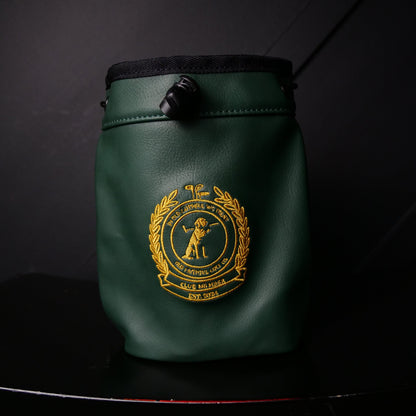 Jones Sports x Old Faithful Golf Co. Leather Drawstring Golf Valuables Bag