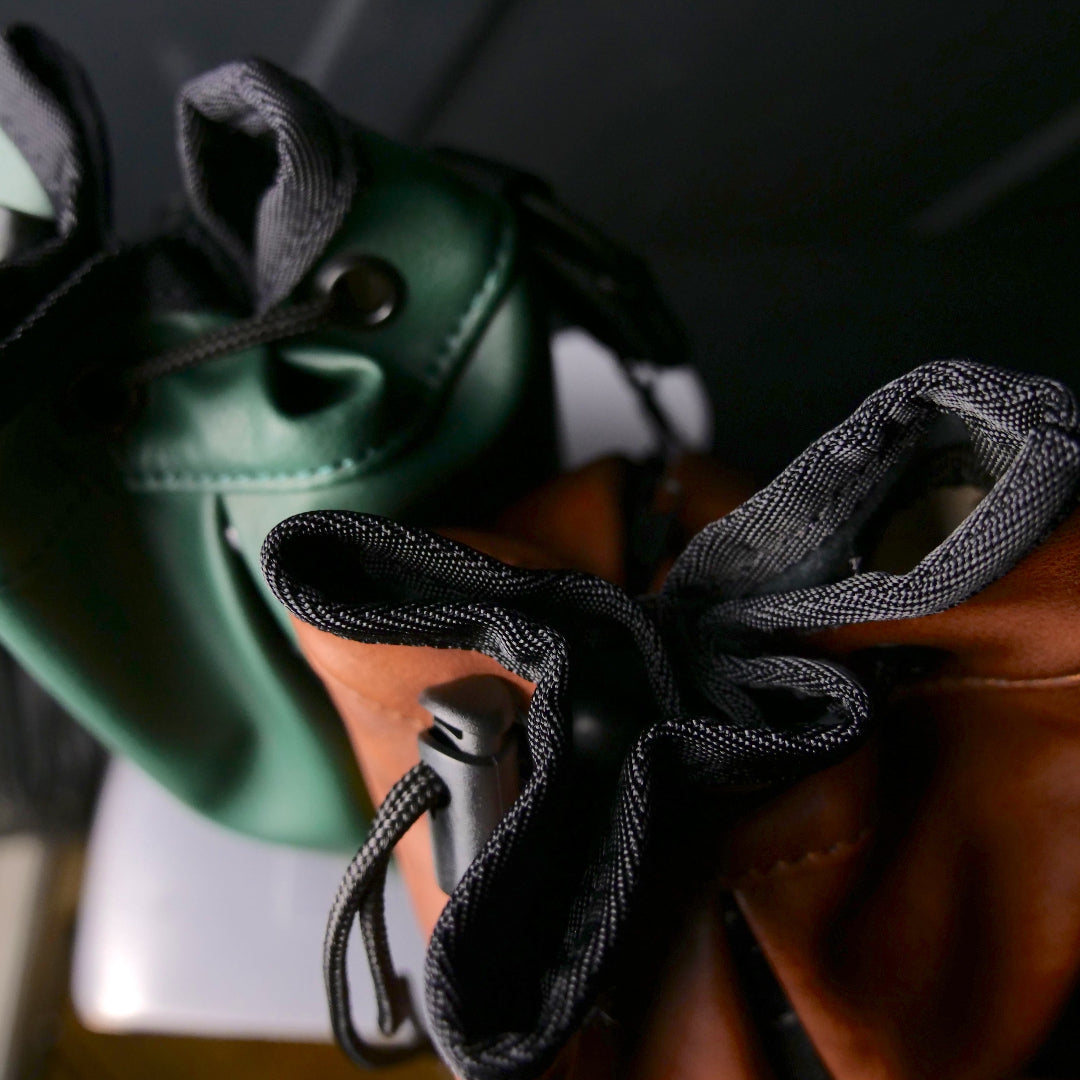 Jones Sports x Old Faithful Golf Co. Leather Drawstring Golf Valuables Bag