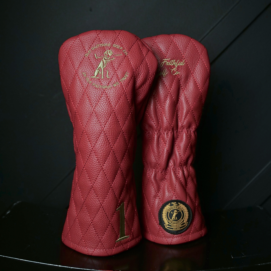 The Diamond TRUSTY Driver Golf Headcover in Genuine Leather