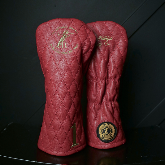 The Diamond TRUSTY Driver Golf Headcover in Genuine Leather